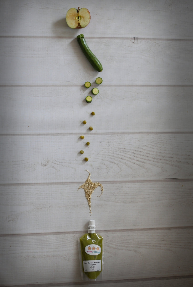 Baby Marrow, Apple, Pea & Quinoa Blend Little Pudding